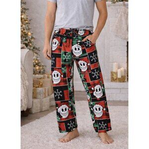 Disney Jack Skellington Nightmare Christmas Fleece Pajama Pants  Sleepwear Sz L